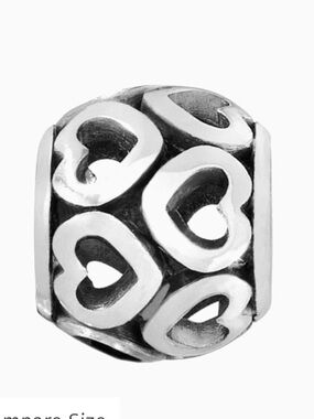Brighton open heart bead